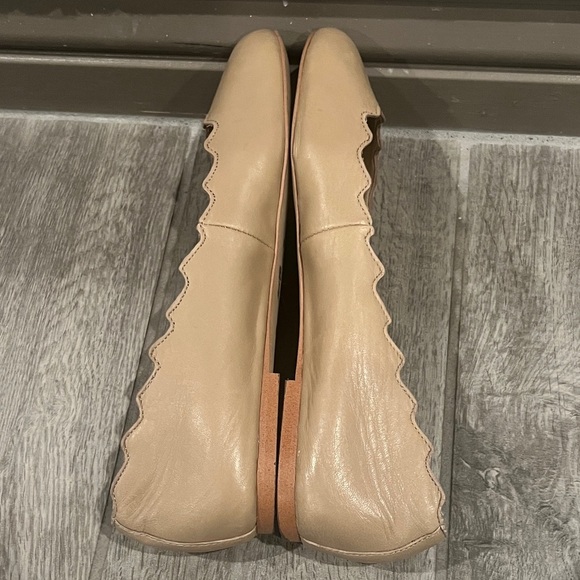 Sam Edelman Beige Scalloped Flats size 7 1/2 - Picture 6 of 9